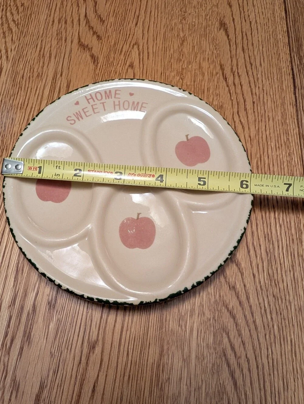 Apple spoon rest home sweet home country chic cottage granny kitchen farm 80/90s